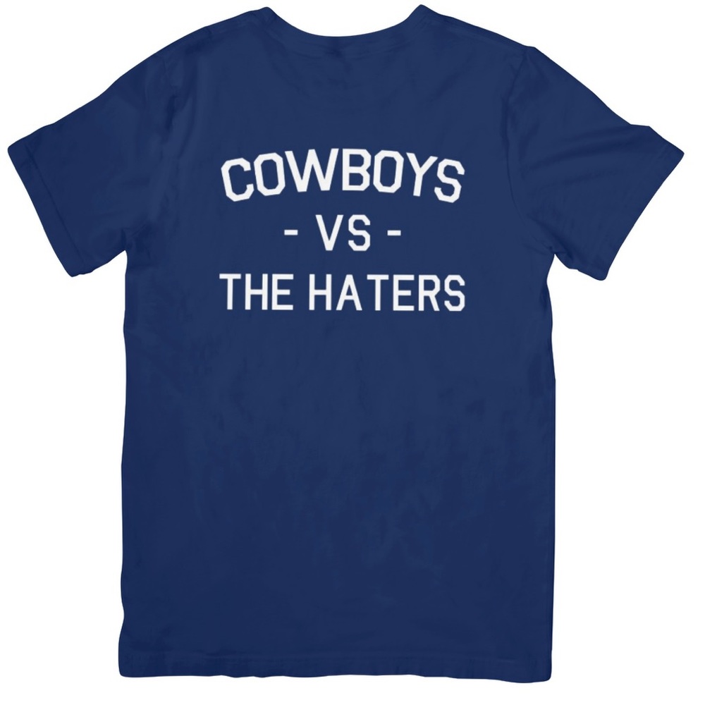 Custom Cowboys Graphic T-Shirt Cowboys vs The Hatets